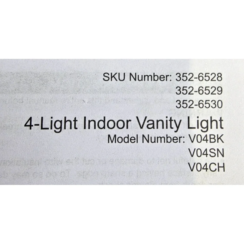 Patriot Lighting Simon 4-Light Vanity Chrome Damp Rated Fixture 352-6530